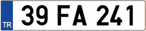 Trailer License Plate
